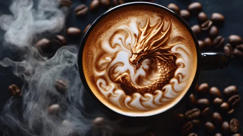 Coffee Dragon Latte Art