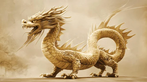 Detailed Dragon Illustration