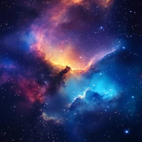 Cosmic Symphony of Stardust and Color