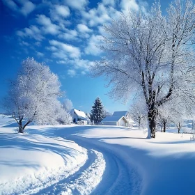 Peaceful Countryside in Winter