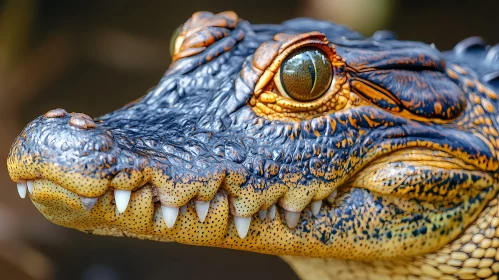 Crocodile Head Close-Up