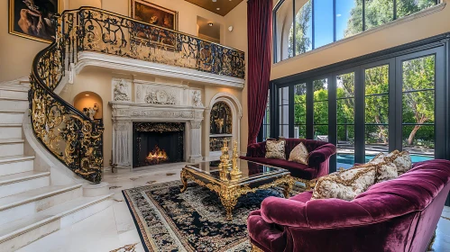 Opulent Living Space with Lavish Decor