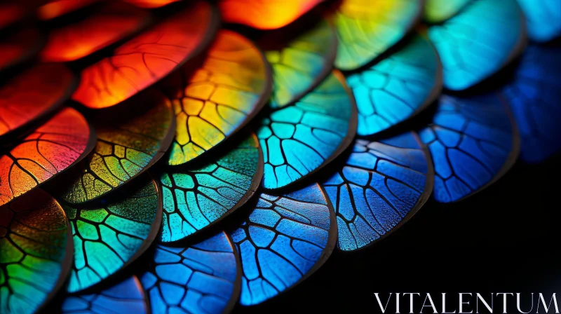 Colorful Butterfly Wings: An Abstract Exploration AI Image
