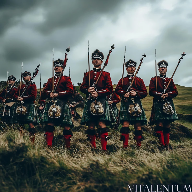 AI ART Highland Warriors in Traditional Dress