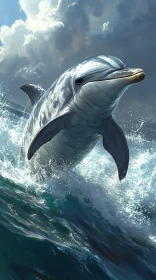 Graceful Dolphin in Action