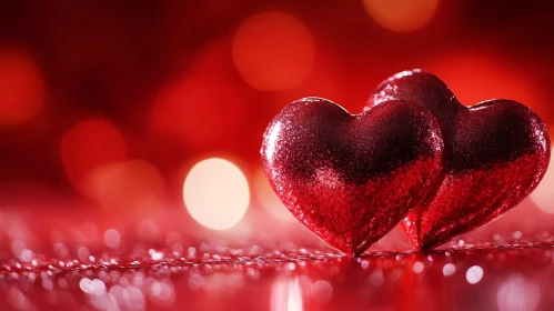 Sparkling Hearts of Love