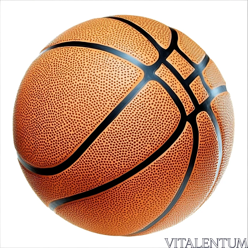 Orange Basketball AI Image