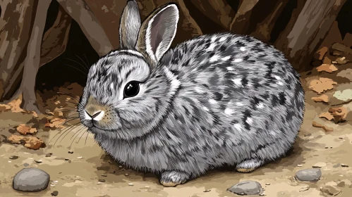 Cute Forest Bunny Artwork