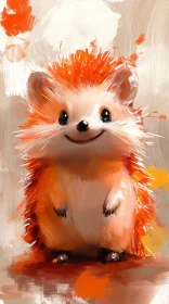 Cute Hedgehog Painting