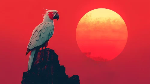 Sunset Perch Parrot