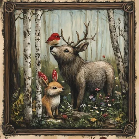 Magical Wildlife in a Mystical Forest