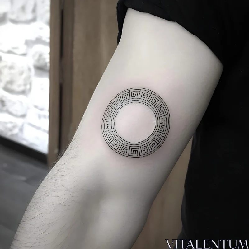 AI ART Minimalist Arm Tattoo Design