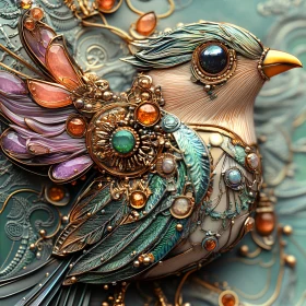 Gems Encrusted Bird