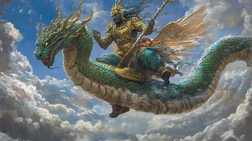 Fantasy Dragon Rider Art