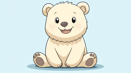 Charming Cartoon Bear Art