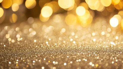 Shimmering Golden Abstract Background
