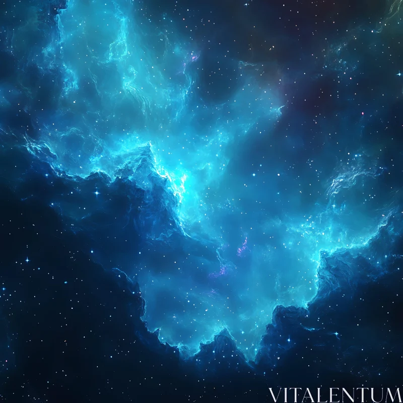 Ethereal Space Nebula Art Print