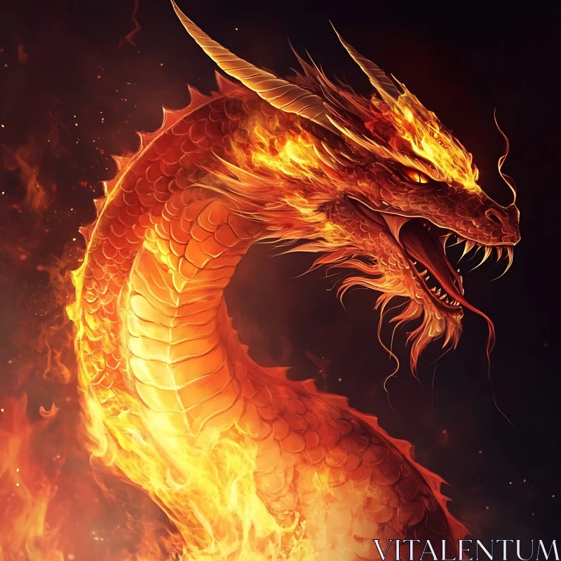 Dragon Ablaze: A Mythical Inferno
