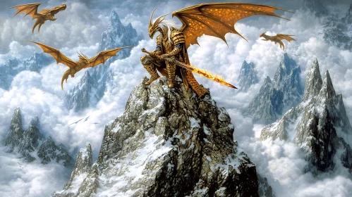 Dragon Lord in the Misty Mountains