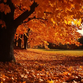 Autumnal Splendor of Fallen Leaves