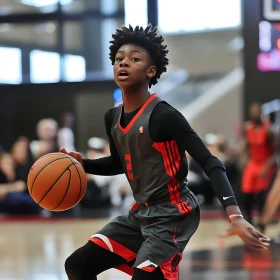 Focused Young Athlete