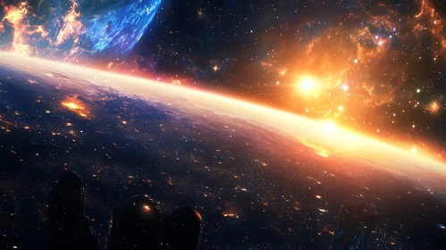 Planets and City Lights from Space