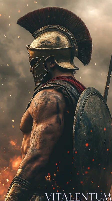 Spartan Warrior with Armor