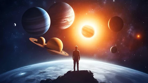 Cosmic Observer: Planets and Stargazer