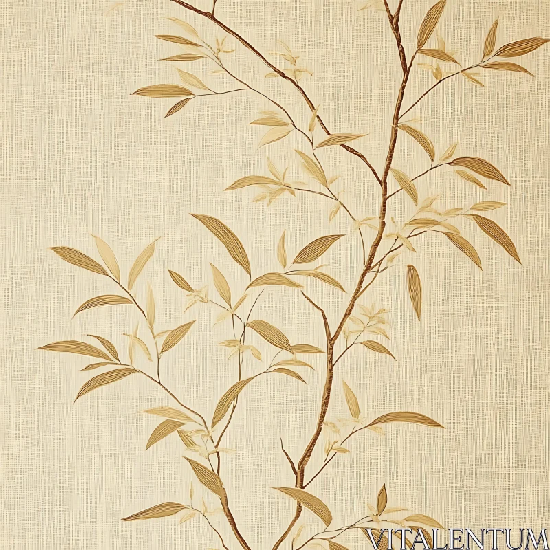 Botanical Beige Elegance Pattern