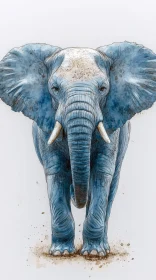 Blue Elephant Art