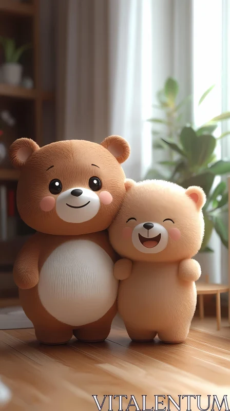Charming Plush Bear Companions