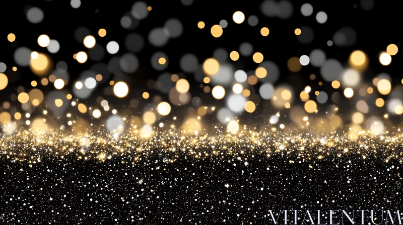 Abstract Lights on Black Background