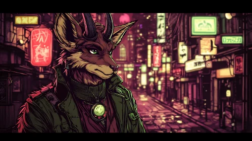 Urban Furry with Horns