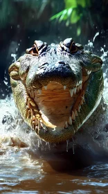 Crocodile in Action