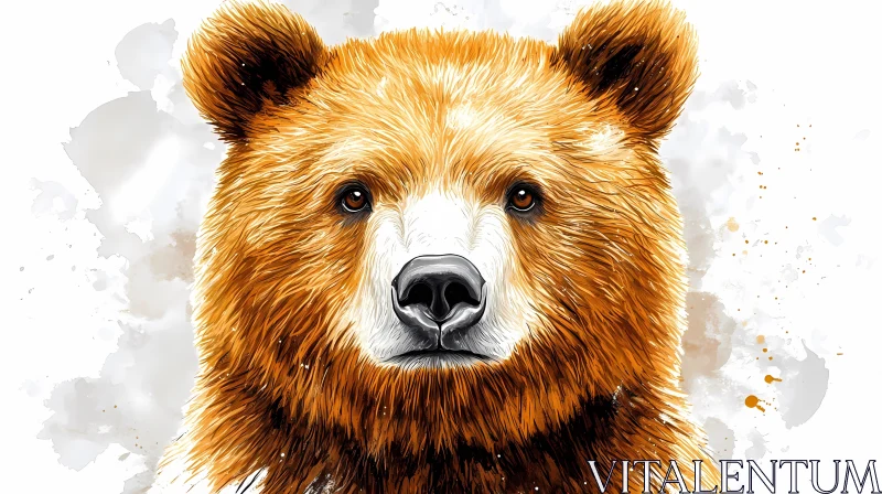 Wildlife Art: Bear Portrait