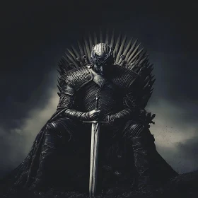 Armored Warrior on a Throne