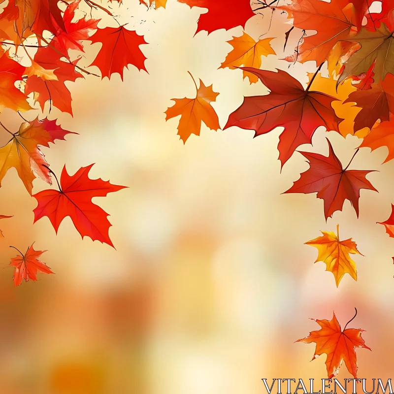 Falling Maple Leaves