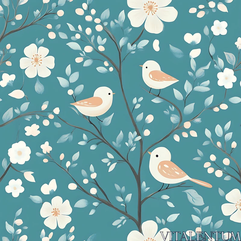 Birds and Blossoms Art