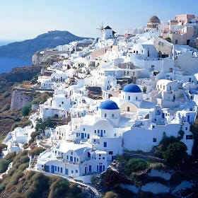 White Houses in Santorini, Greece