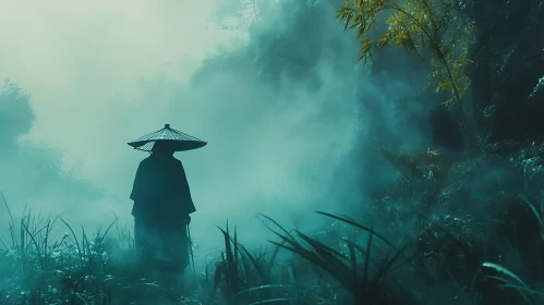 Lone Warrior in the Mist