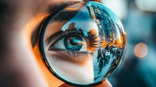 Urban Reflection in the Eye