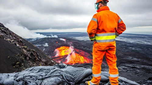 Fiery Depths: A Glimpse into Volcanic Activity
