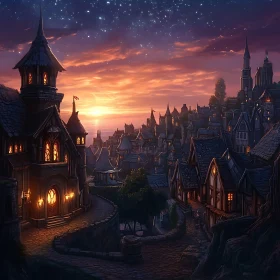 Fairytale City at Dusk