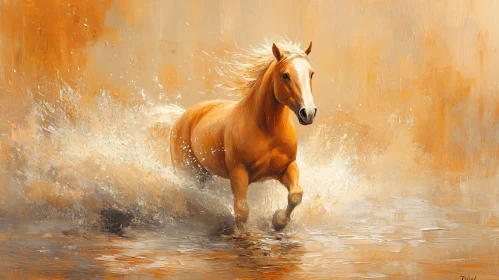 Wild Horse in Motion