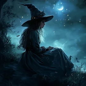 Moonlit Witch Contemplation