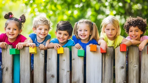 Kids Playing with Blocks