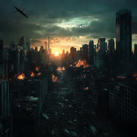 Wasteland Cityscape Aftermath