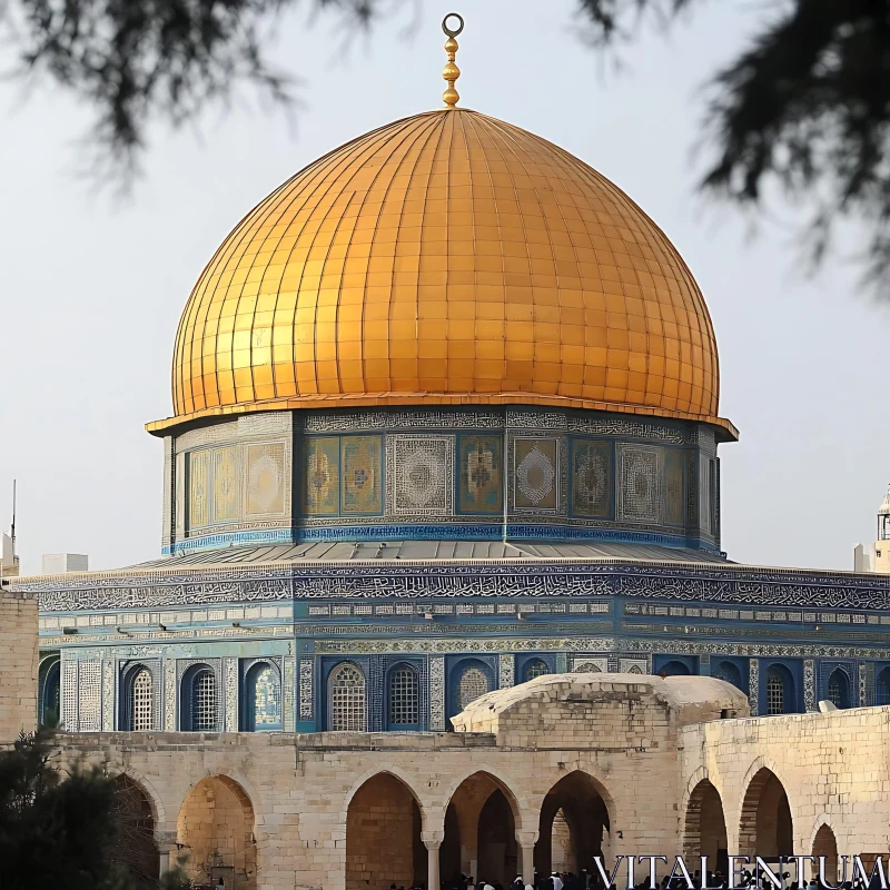 Majestic Dome of the Rock Image AI Image