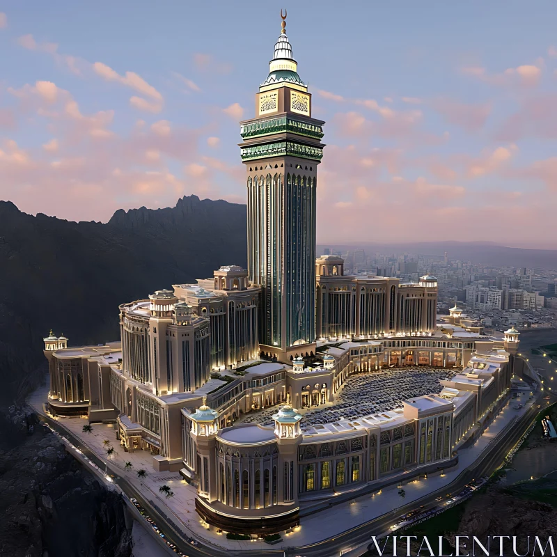 Grand Architectural Marvel at Dusk