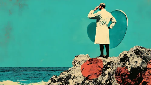 Coastal Contemplation Art Print